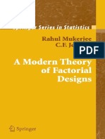 A Modern Theory of Factorial Design - R. Mukerjee & C. F. Jeff Wu PDF