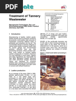 Treatment of Tannery Wastewater