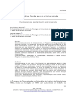 Psicanálise Saúde Mental e Universidade PDF