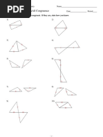 Triangle Congruence Worksheet