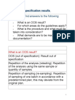 14.H Out of Specification Results