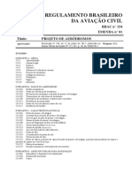 RBAC 154 EMENDA 01 - Projeto de Aerodromos