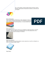 Tipos de Papel