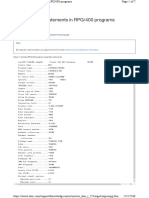 Example SQL RPG400 Programs