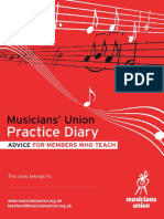 Practice Diary: Musicians' Union