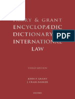 John P Grant, J.craig Barker-Parry and Grant Encyclopaedic Dictionary of International Law - Oxford University Press, USA (2009)