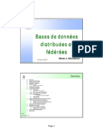 Bases de Donnees Distribuees Et Federees