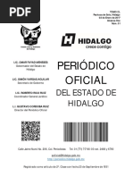 Periódico Oficial Del Estado de Hidalgo, Fe de Erratas