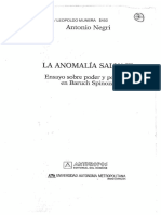 Antonio Negri. La Anomalía Salvaje.