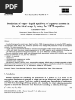 Prediction of Vapor - Liquid Equilibria of Aqueous Systems in The Subcritical Range by Using The NRTL Equation