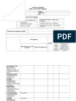 Foreign Language Daily Lesson Plan Template