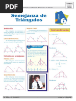 Geometria 3ro T-II - Sem 4 (Semejanza de Triang)