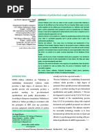 Process Validation of Polyherbal Cough Syrup Formulation