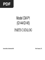 Model CM-P1 (G144/G145) Parts Catalog: Second Edition, Octobermber 2006 Ricoh Company, LTD