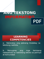 Ang Tekstong Impormatibo