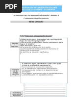 Actividad Formadores - Ciudadanía Secundaria