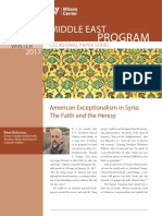 American Exceptionalism in Syria: The Faith and The Heresy