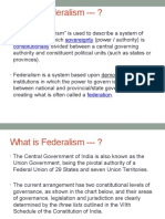 Federalism, Decentarlization 73rd and 74th Amendment Act