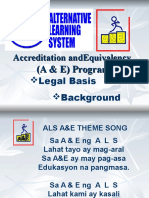 ALS A & E Program Background-Legal Basis