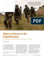 What It Means To Be Expeditionary - A Look at The French Army in Africa - jfq-82 - 76-85 - Shurkin PDF