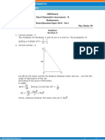 CBSE Board Class X Summative Assessment - II Mathematics Board Question Paper 2014 - Set 2 Time: 3 Hrs Max. Marks: 90