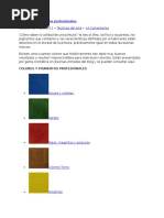 Colores y Pigmentos Profesionales