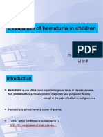 Pediatric Hematuria Evaluation