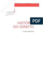 2º Teste Parcelar - História Do Direito