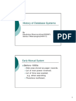 History of Dbms