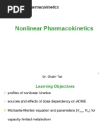 9 - Nonlinear Pharmacokinetics