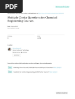 Multiple Choice Questions For Chemical Engineering Courses