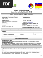 MgSO4 MSDS