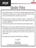 Quality Policy