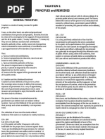 Taxation Principles and Remedies Finals Reviewer