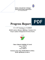 Progress Report #1: CO-OP Training in YASREF