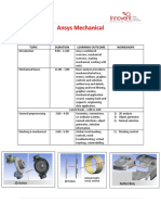 Syllabus Ansys Mechanical