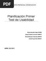 Planificacion de Usabilidad PDF