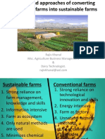 Principles and Approaches of Converting Conventional Farms Into Sustainable Farms 