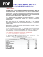 Evaluacion Financiera Del Proyecto - Embote