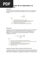 Determinación de La Capacidad y La Relación V