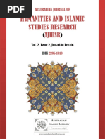 Australian Journal of Humanities and Islamic Studies Research - Vol 2, Issue 2 - 2016