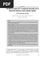 Effect Vitamin K2-7 Peripheral Neuropathy