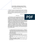 Two Birds, One Stone: Achieving Corporate Social Responsibility Through The Shareholder-Primacy Norm