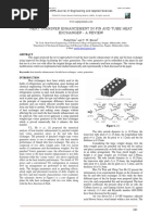 Heat Transfer Enhancement in Fin and Tube Heat Exchanger - A Review