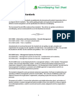 Recordkeeping Standards Fact Sheet Goverment