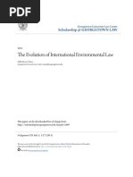 The Evolution of International Environmental Law