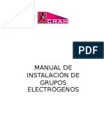 Manual de Instalacion de Grupo Electrogeno