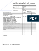 Fireproofing Check List Quality Control and Inspection Report Form