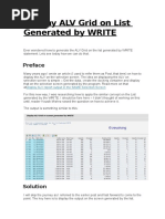 Display ALV Grid On List Generated by WRITE