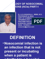 Epidemiology of Nosocomial Infections (Ncis) Part-1